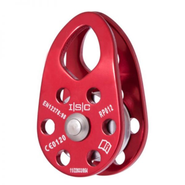 A Climbing Technology Rollnlock climbing pulley on a white background.