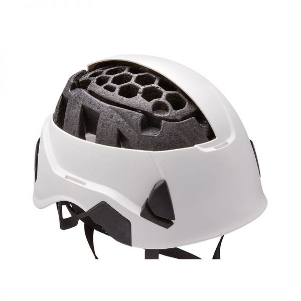 An image of a VERTEX® helmet with a black and white design.