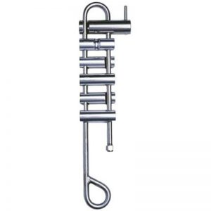 A Rack Frame Straight Eye, 6 Bar Capacity with a hook attached to it.