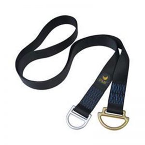 A PMI® General Use Anchor Sling Steel D-ring on both ends with a gold buckle.