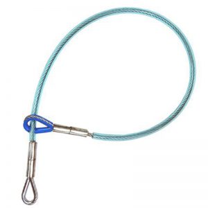 A PMI® Wire Rope Choker Sling with a metal hook attached to it.
