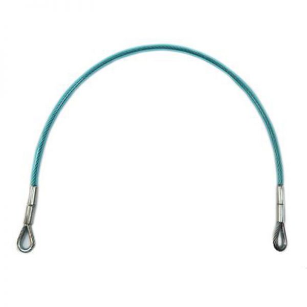A blue PMI® Wire Rope Choker Sling with a metal hook on a white background.