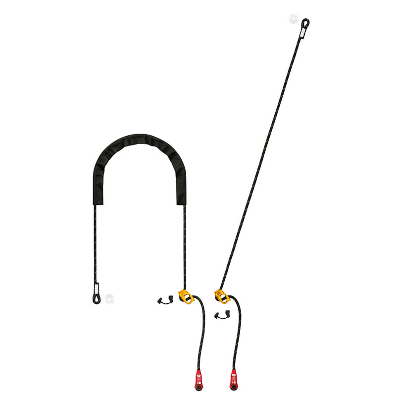 A diagram showing how to attach a rope to a hook.