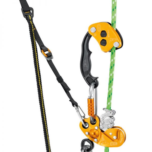 A climbing harness with a rope attached to it.