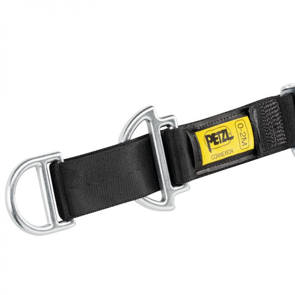 A black ANNEAU with a yellow buckle.