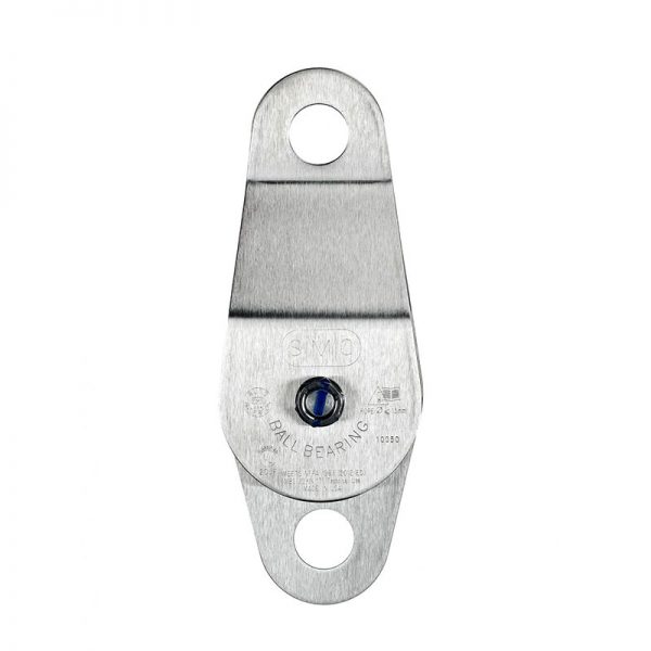 A 2" SMC/ RA Double Stainless Steel Pulley on a white background.