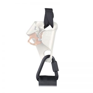 An ASCENDER STRAP is attached to an ATOM on a white background.