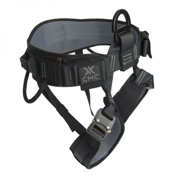 A black CMC harness with an adjustable strap.