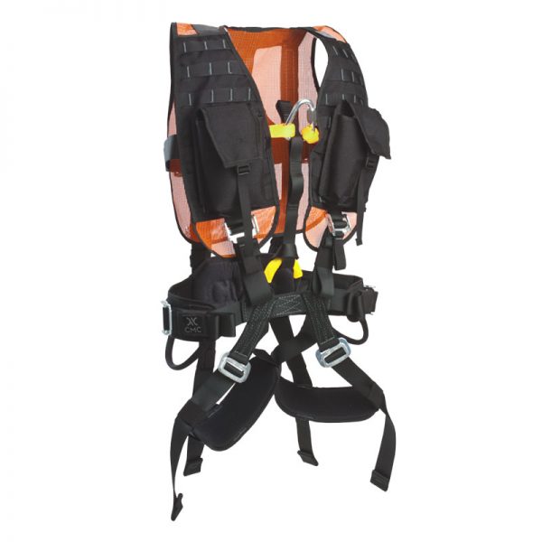 An orange and black HARNESS, UTILITY, CMC on a white background.