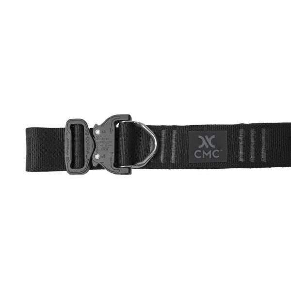 A black HARNESS with a buckle on it.