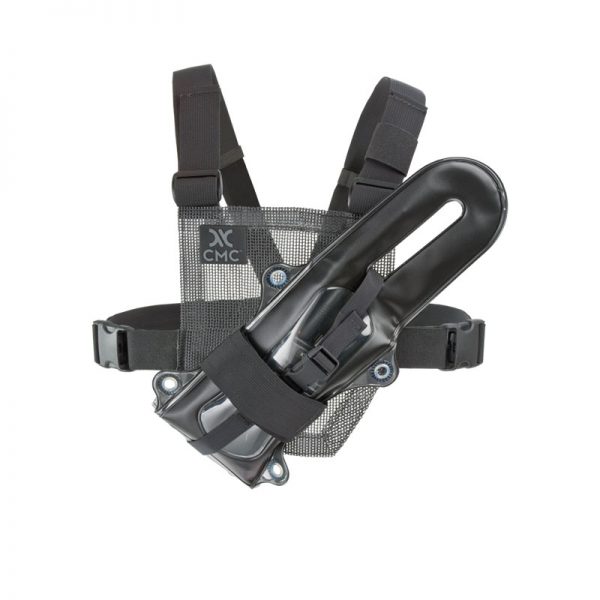 A black HARNESS, UTILITY, CMC with a black handle attached to it.