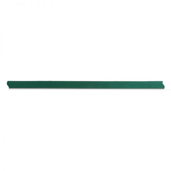A green plastic bar on a white background.