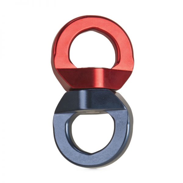 A red and blue PULLEY on a white background.