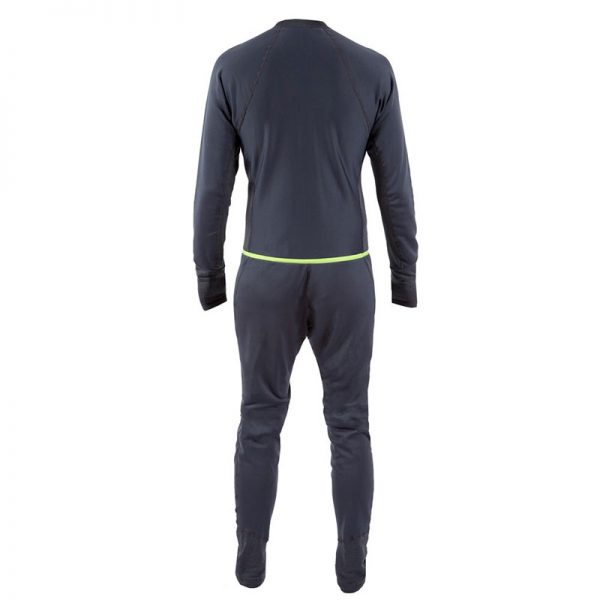 The back view of the NRS Men's Expedition Weight Union Suit wetsuit.