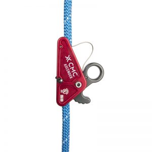 A CMC ASCENDER with a hook attached to it.