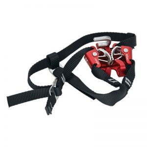 A red and black CMC ASCENDER with a black strap.