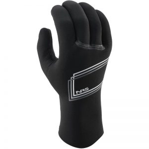 A black NRS Reactor Rescue Glove with a white logo.