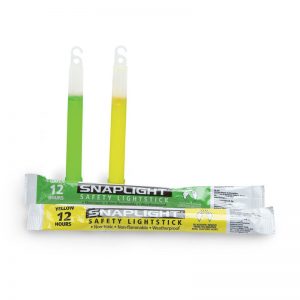 A yellow and green light stick with a yellow and green light on it.