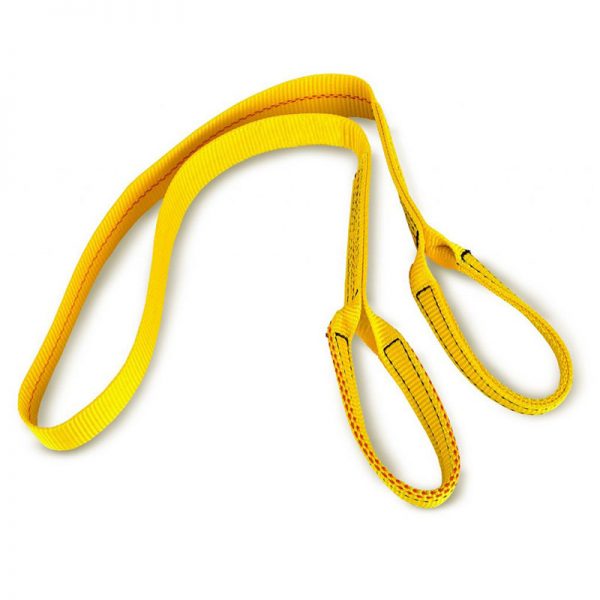 A yellow STRAP on a white background.