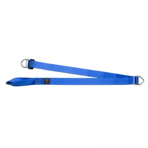 A blue nylon STRAP, CEARLEY RESCUE, CMC with a metal buckle.