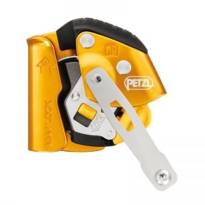 A yellow and black ratchet with a black handle.