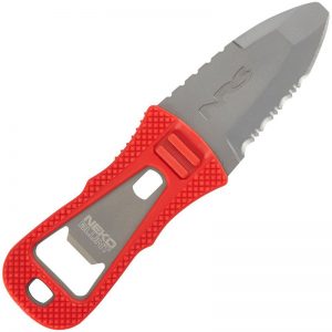 The NRS Neko Blunt Knife with a red handle on a white background.