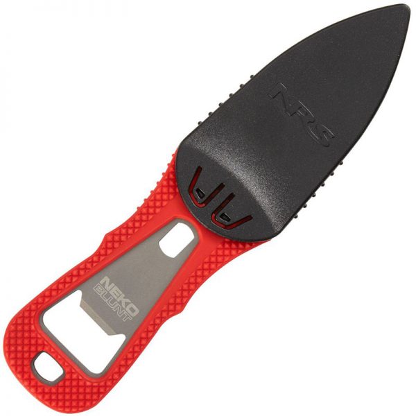 A red and black NRS Neko Blunt Knife on a white background.