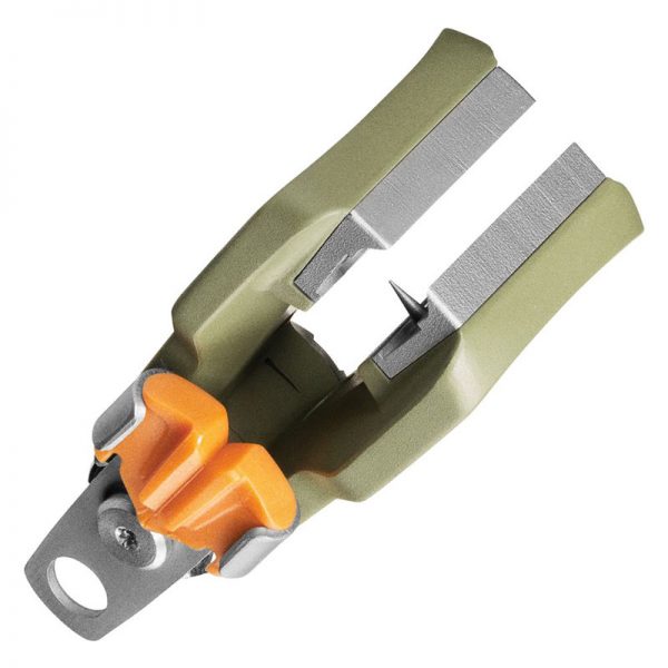 A pair of NRS Neko Blunt Knife with orange handles on a white background.