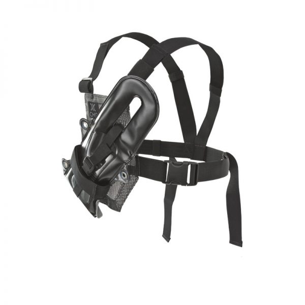 A CT SLING, WIRE ROPE, 5K, 3FT chest harness with two straps attached to it.