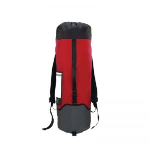 A red and black CT SLING, WIRE ROPE, 5K, 3FT bag.