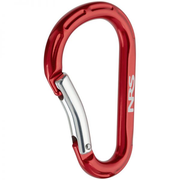 A Omega Standard D 1/2" Steel NFPA Screw-Lok Carabiner on a white background.