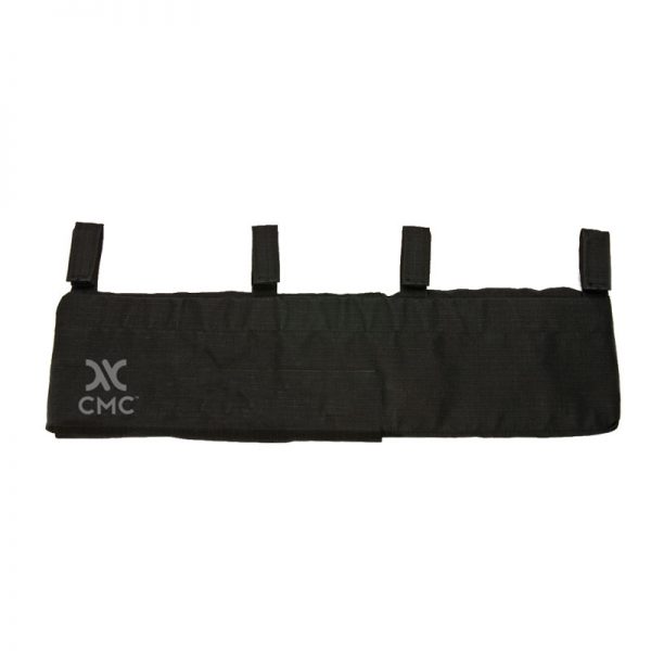 A black pouch with the word xc on it.