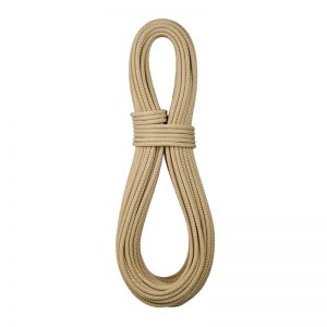 A 6mm x 200' SearchLine 100% Technora Sheath climbing rope on a white background.