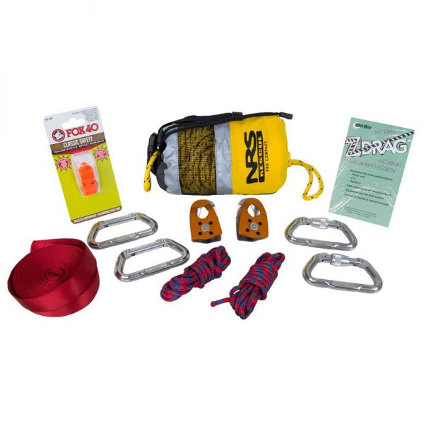 A set of NRS Z-Drag Kits, an NRS Z-Drag Kit, and a carabiner.