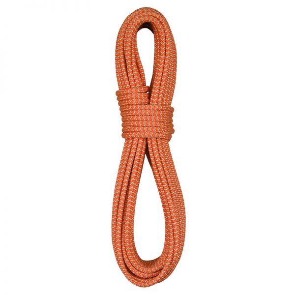 A 6mm x 200' SearchLine 100% Technora Sheath climbing rope on a white background.