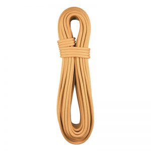 An 8mm x 200' ER NFPA - E climbing rope on a white background.