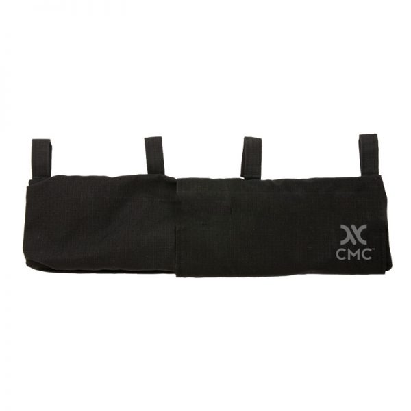 A black pouch with the word ccc on it.