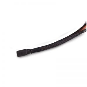 A black and orange CABLE, W/ CONNECTOR 100', CON-SPACE on a white background.