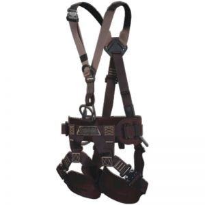 A 366 FALL SAFE HARNESS with two straps and two buckles.