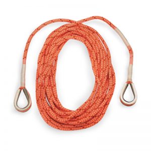 A HELO TAGLINE SET, 100', CMC rope with hooks on it.