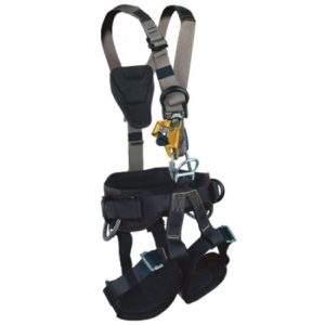 A 366 FALL SAFE HARNESS with a harness attached to it.