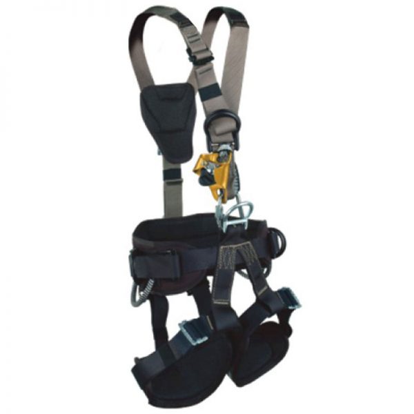 A 366 FALL SAFE HARNESS with a harness attached to it.