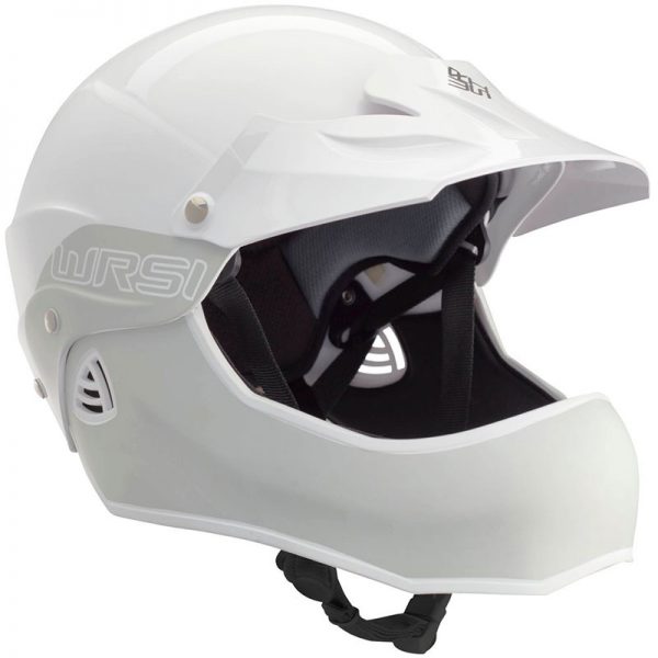 A white helmet on a white background.