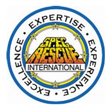 Spec rescue international logo on the display