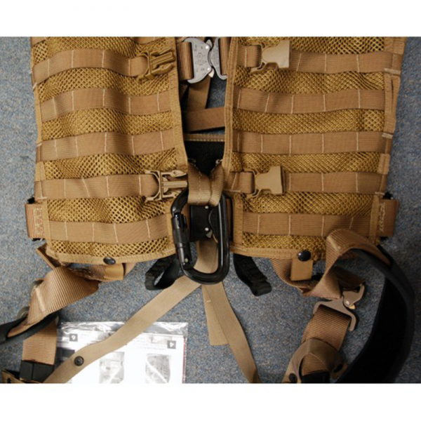 A 361 SPECIAL OPS FULL BODY HARNESS - L/XL coyote brown tactical chest harness.
