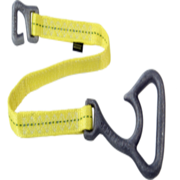 A yellow Hose and Ladder Strap with a black handle.