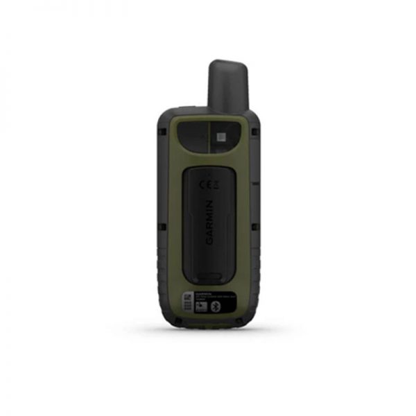 A black and green Garmin GPSMAP 66sr Handheld GPS on a white background.