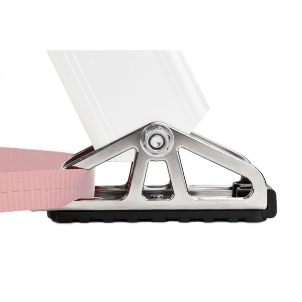 A CMC TRISKELION™ SPARE PARTS clamp with a pink ribbon attached to it.