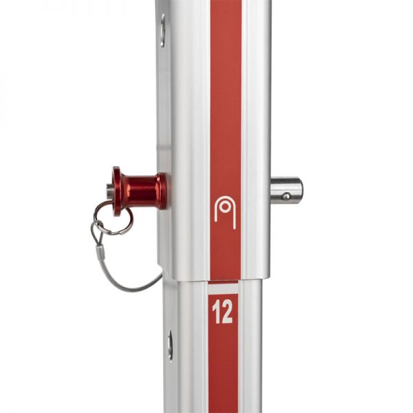 A red and silver CMC TRISKELION™ SPARE PARTS with a key holder.