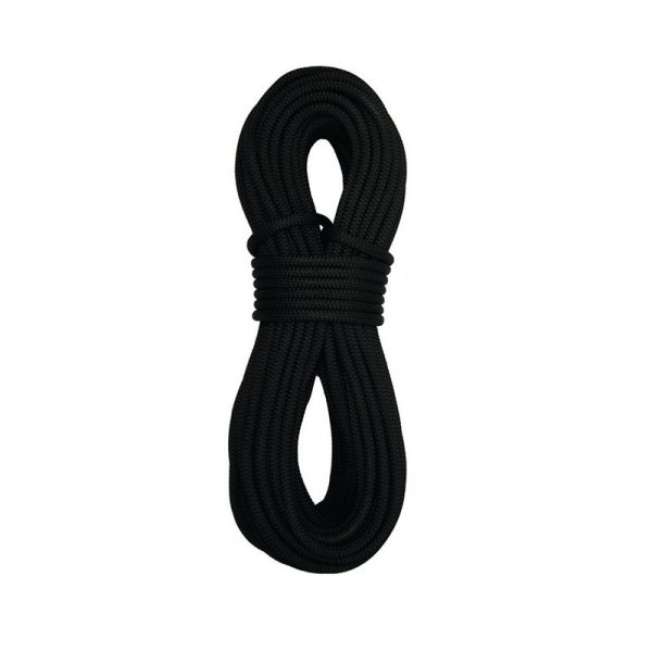 A 9 mm SafetyPro Static Rope on a white background.